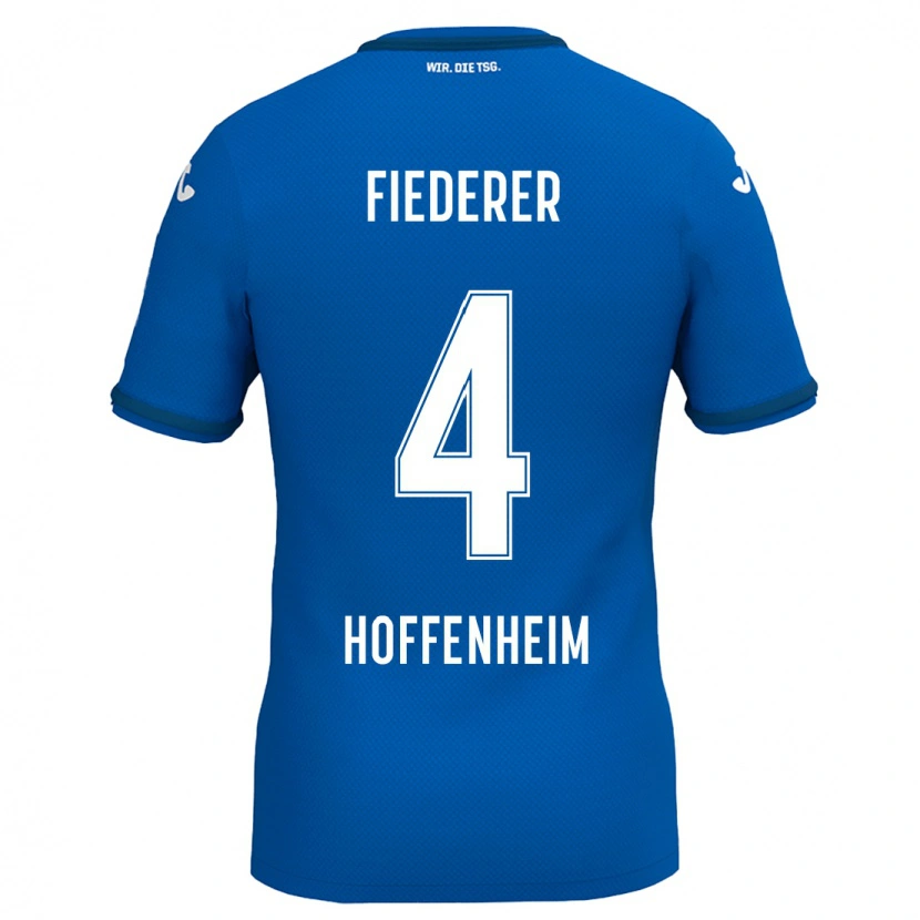 Danxen Kvinnor Tom Fiederer #4 Kungsblå Hemmatröja Matchtröjor 2024/25 Tröjor T-Tröja