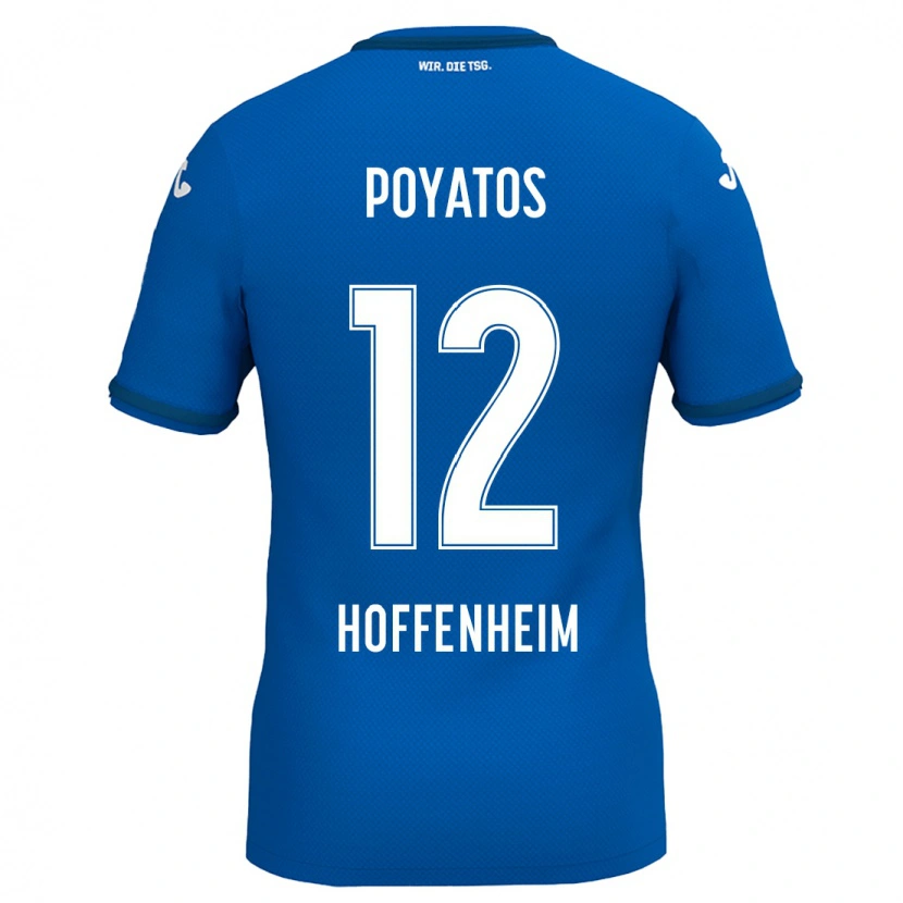 Danxen Kvinnor Miguel Poyatos #12 Kungsblå Hemmatröja Matchtröjor 2024/25 Tröjor T-Tröja
