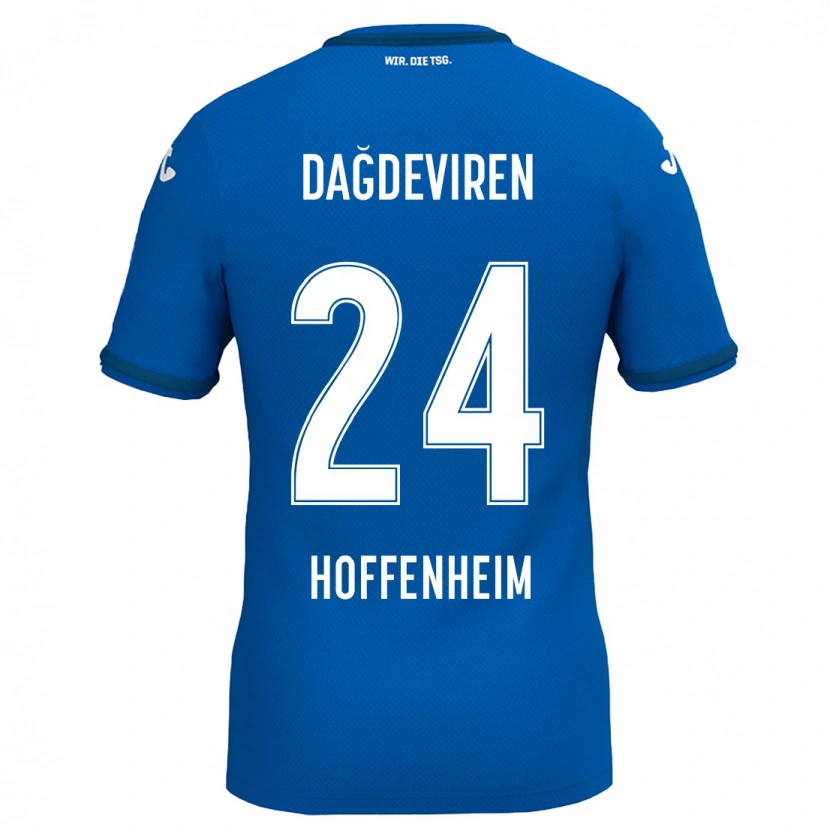 Danxen Kvinnor Diren Dağdeviren #24 Kungsblå Hemmatröja Matchtröjor 2024/25 Tröjor T-Tröja