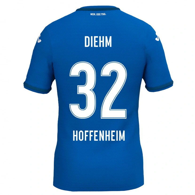 Danxen Kvinnor Vanessa Diehm #32 Kungsblå Hemmatröja Matchtröjor 2024/25 Tröjor T-Tröja