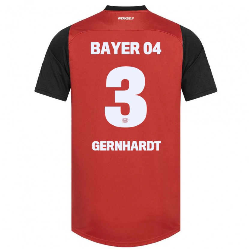 Danxen Kvinnor Nils Gernhardt #3 Röd Svart Hemmatröja Matchtröjor 2024/25 Tröjor T-Tröja