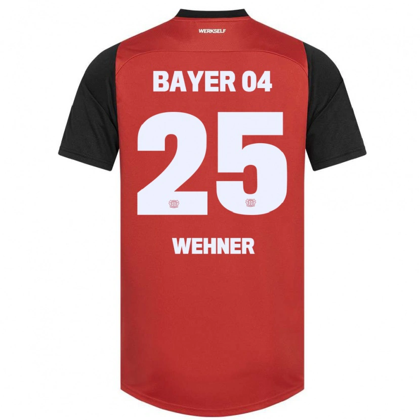 Danxen Kvinnor Luca Wehner #25 Röd Svart Hemmatröja Matchtröjor 2024/25 Tröjor T-Tröja