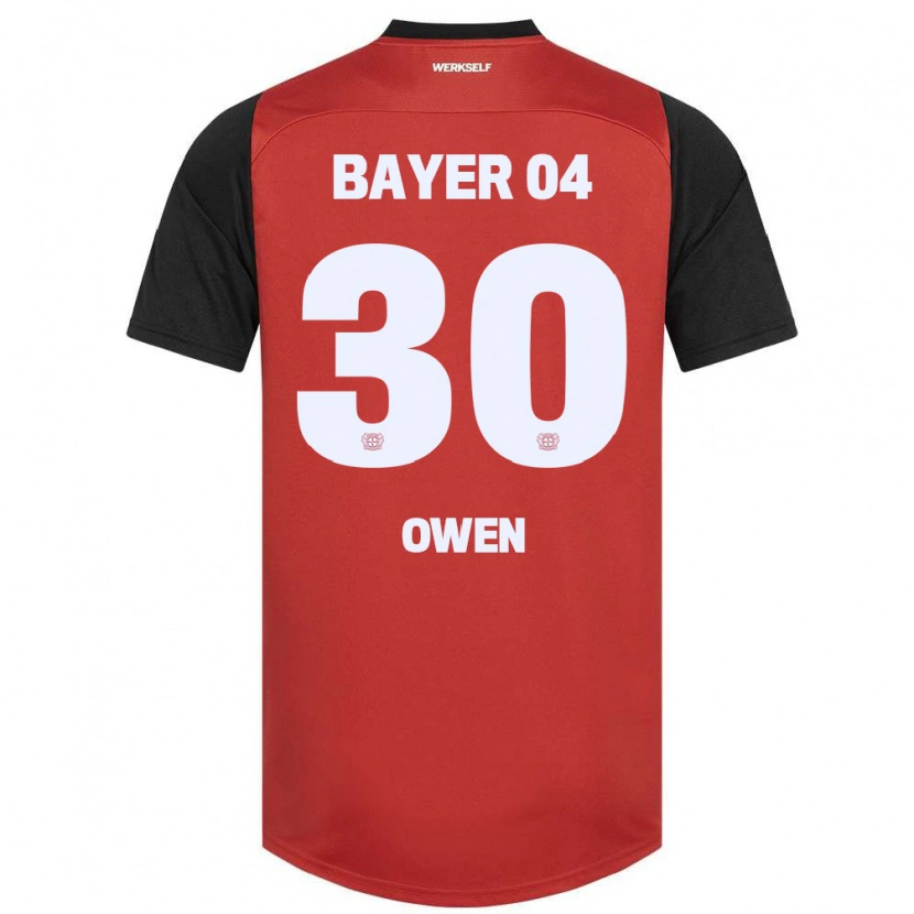 Danxen Kvinnor Emmanuel Owen #30 Röd Svart Hemmatröja Matchtröjor 2024/25 Tröjor T-Tröja