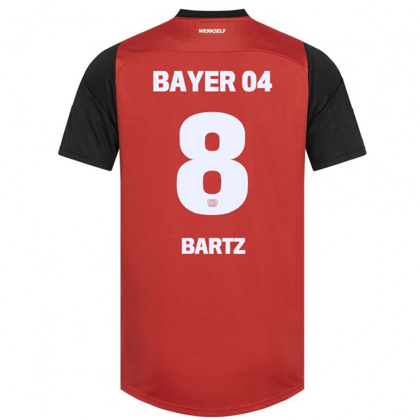 Danxen Kvinnor Paulina Bartz #8 Röd Svart Hemmatröja Matchtröjor 2024/25 Tröjor T-Tröja