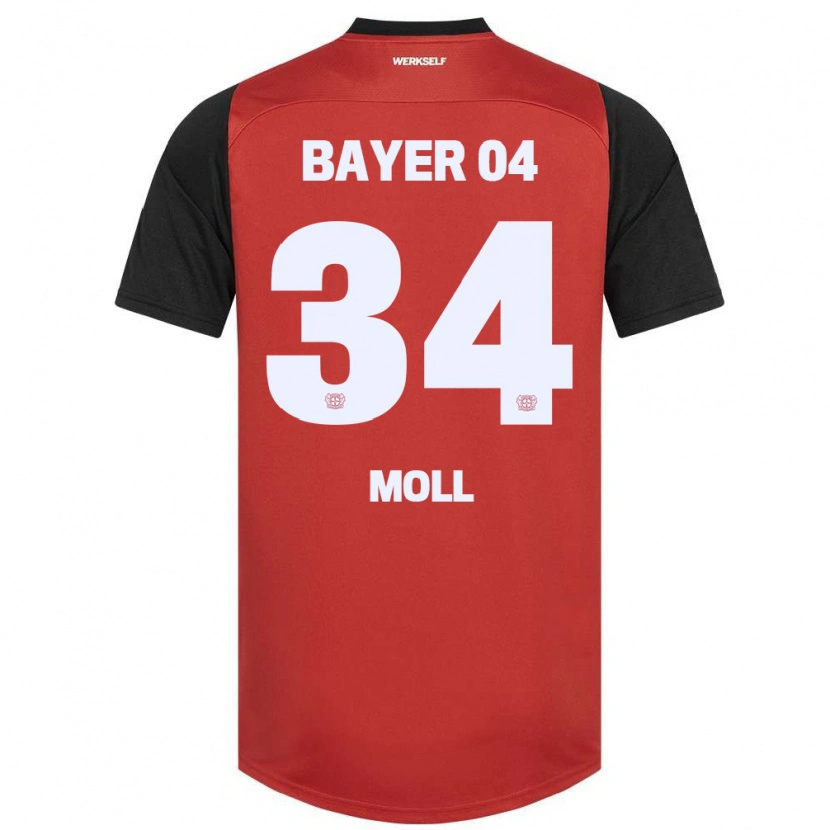Danxen Kvinnor Anne Moll #34 Röd Svart Hemmatröja Matchtröjor 2024/25 Tröjor T-Tröja