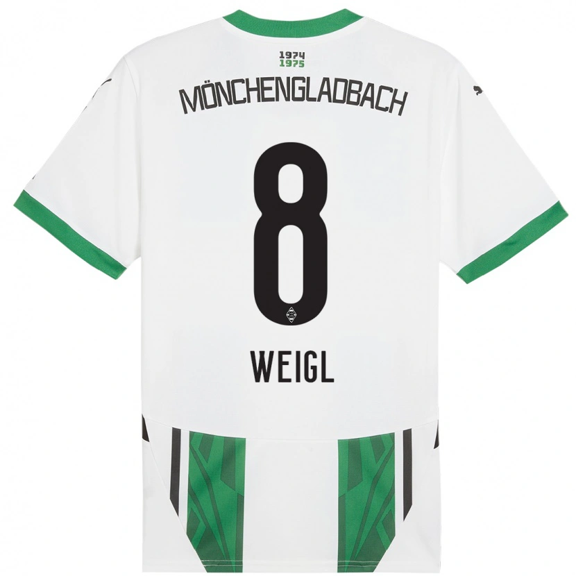 Danxen Kvinnor Julian Weigl #8 Vit Grön Hemmatröja Matchtröjor 2024/25 Tröjor T-Tröja