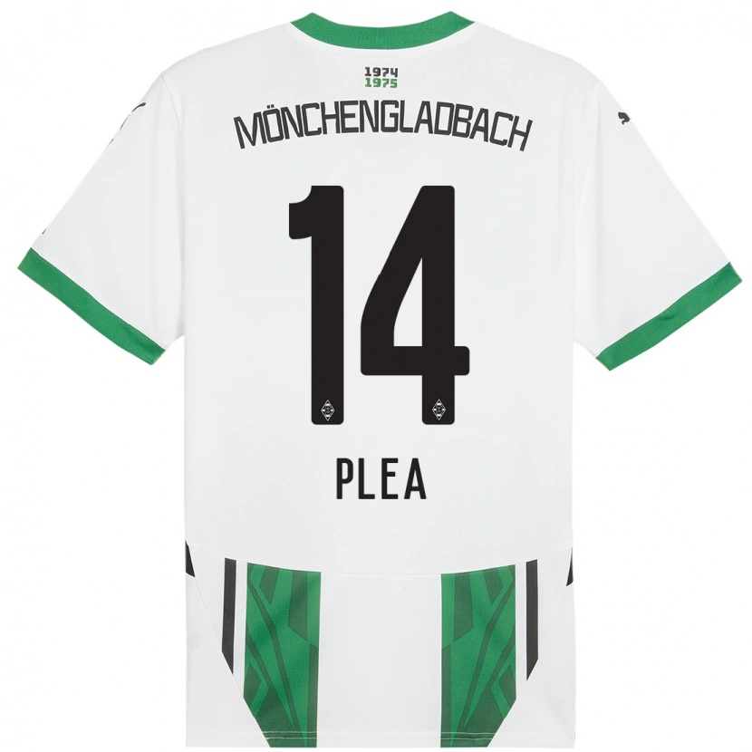 Danxen Kvinnor Alassane Plea #14 Vit Grön Hemmatröja Matchtröjor 2024/25 Tröjor T-Tröja