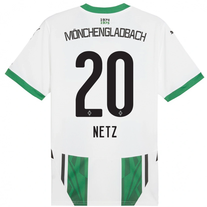 Danxen Kvinnor Luca Netz #20 Vit Grön Hemmatröja Matchtröjor 2024/25 Tröjor T-Tröja