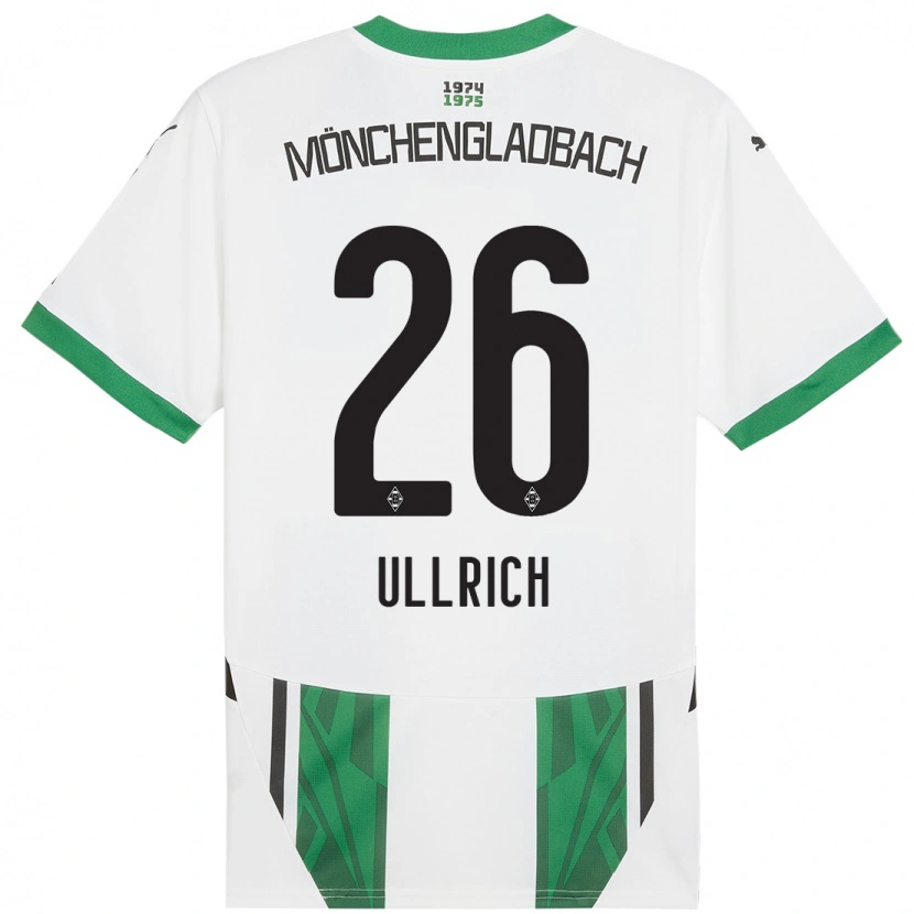 Danxen Kvinnor Lukas Ullrich #26 Vit Grön Hemmatröja Matchtröjor 2024/25 Tröjor T-Tröja