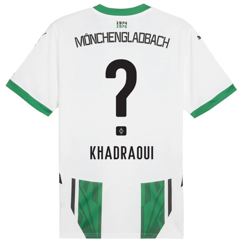Danxen Kvinnor Elias Khadraoui #0 Vit Grön Hemmatröja Matchtröjor 2024/25 Tröjor T-Tröja
