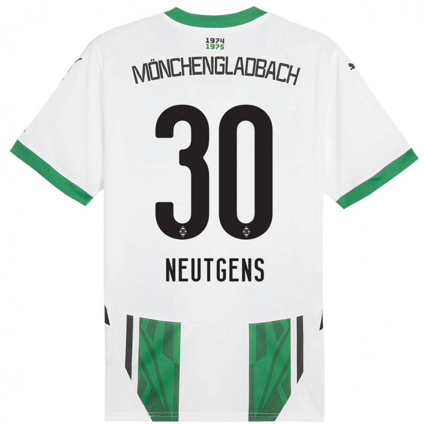 Danxen Kvinnor Maximilian Neutgens #30 Vit Grön Hemmatröja Matchtröjor 2024/25 Tröjor T-Tröja