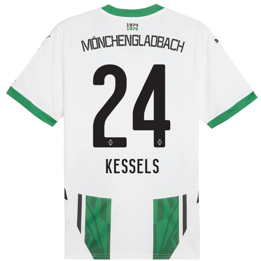 Danxen Kvinnor Imke Kessels #24 Vit Grön Hemmatröja Matchtröjor 2024/25 Tröjor T-Tröja