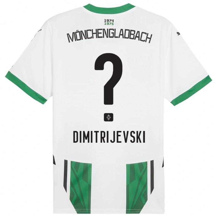 Danxen Kvinnor Maximilian Dimitrijevski #0 Vit Grön Hemmatröja Matchtröjor 2024/25 Tröjor T-Tröja
