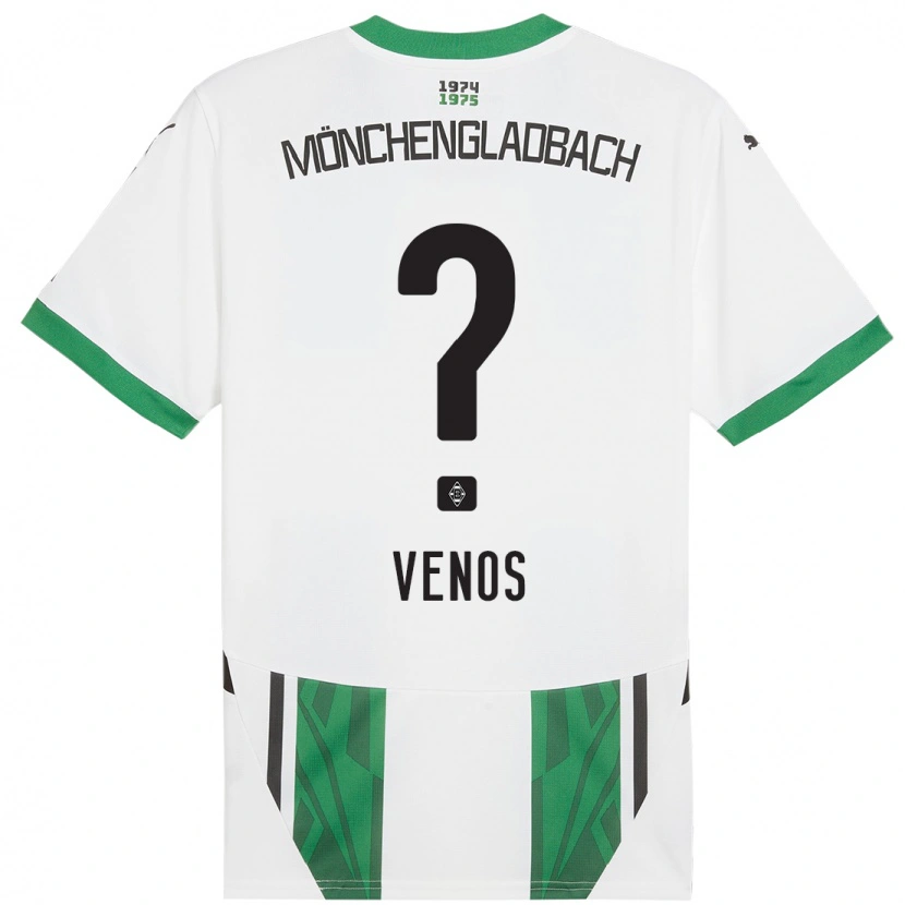 Danxen Kvinnor Christos Venos #0 Vit Grön Hemmatröja Matchtröjor 2024/25 Tröjor T-Tröja