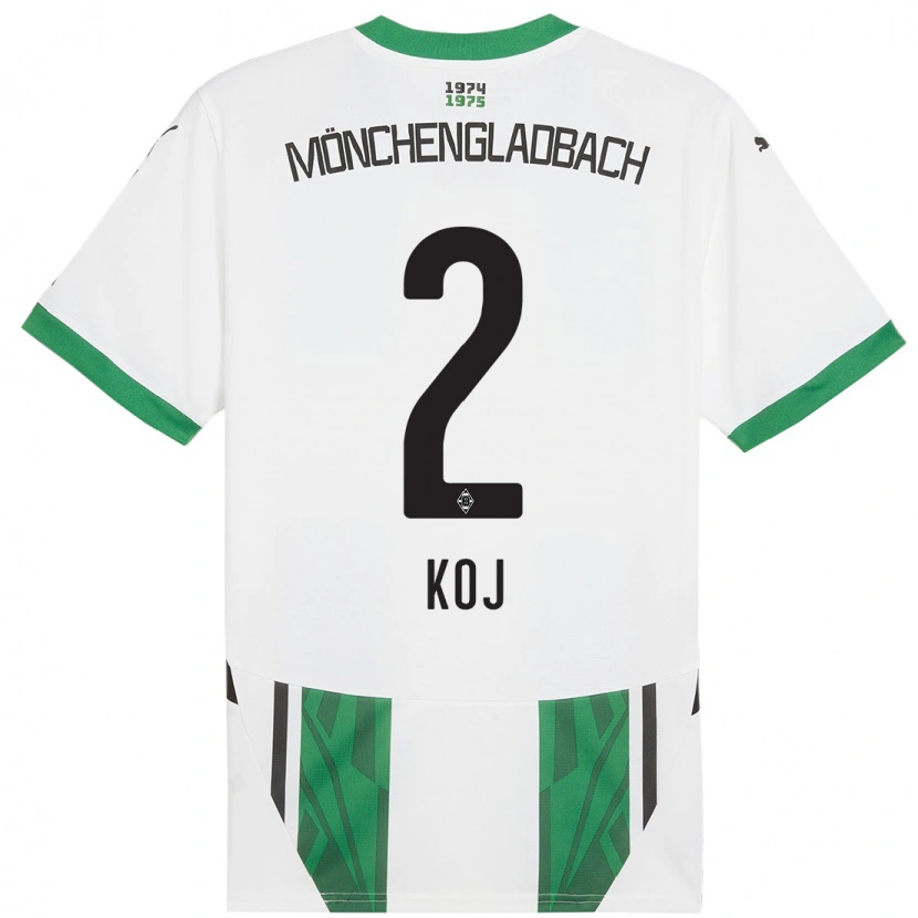 Danxen Kvinnor Julia Koj #2 Vit Grön Hemmatröja Matchtröjor 2024/25 Tröjor T-Tröja