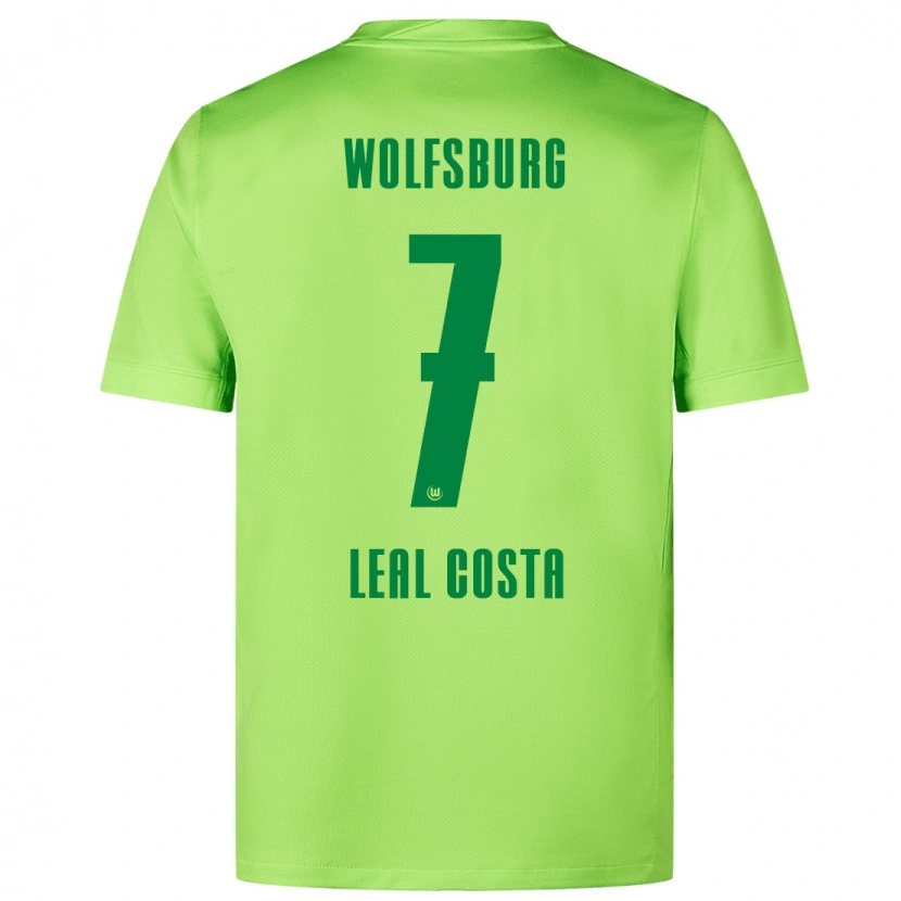 Danxen Kvinnor David Leal Costa #7 Fluorescerande Grön Hemmatröja Matchtröjor 2024/25 Tröjor T-Tröja