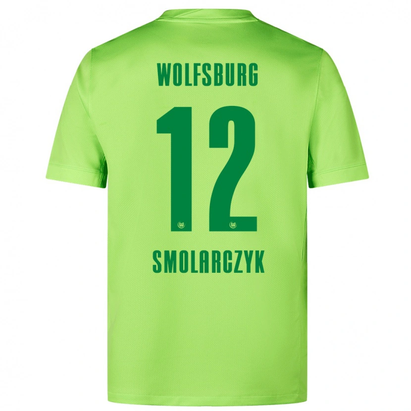 Danxen Kvinnor Nelly Smolarczyk #12 Fluorescerande Grön Hemmatröja Matchtröjor 2024/25 Tröjor T-Tröja