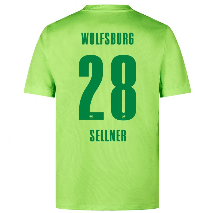 Danxen Kvinnor Tabea Sellner #28 Fluorescerande Grön Hemmatröja Matchtröjor 2024/25 Tröjor T-Tröja