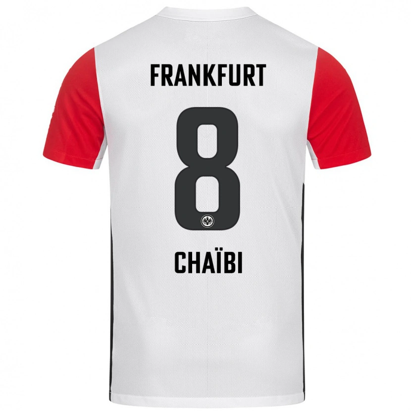 Danxen Kvinnor Farès Chaïbi #8 Vit Röd Hemmatröja Matchtröjor 2024/25 Tröjor T-Tröja