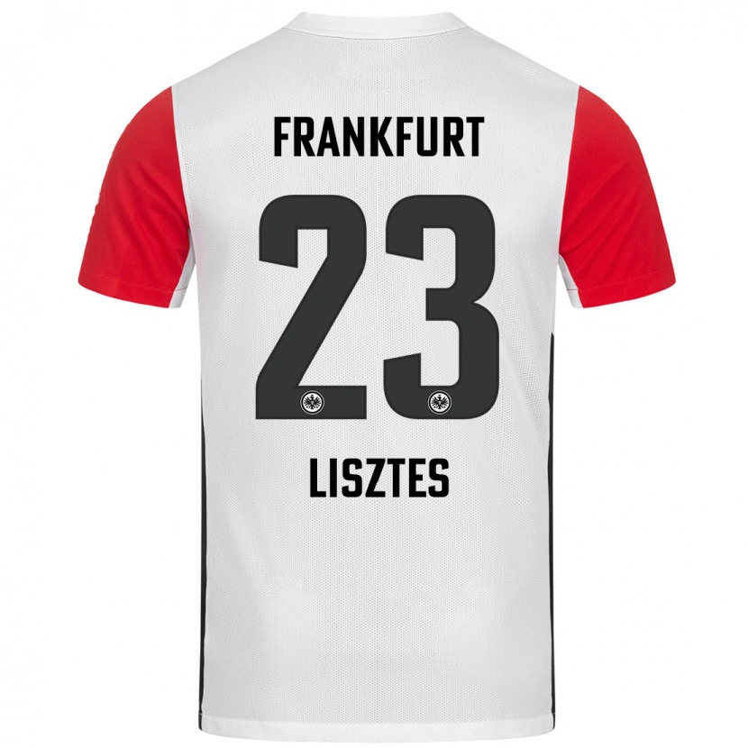 Danxen Kvinnor Krisztián Lisztes #23 Vit Röd Hemmatröja Matchtröjor 2024/25 Tröjor T-Tröja