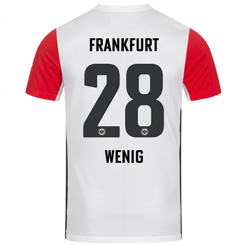 Danxen Kvinnor Marcel Wenig #28 Vit Röd Hemmatröja Matchtröjor 2024/25 Tröjor T-Tröja