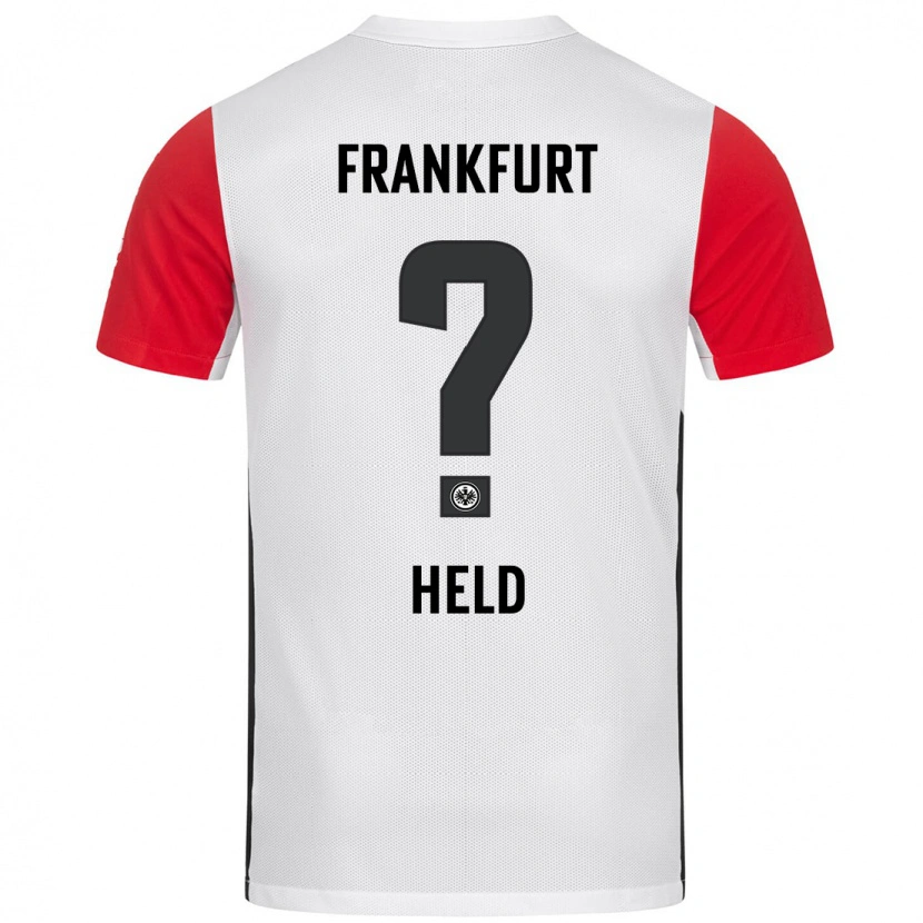 Danxen Kvinnor Louis Held #0 Vit Röd Hemmatröja Matchtröjor 2024/25 Tröjor T-Tröja