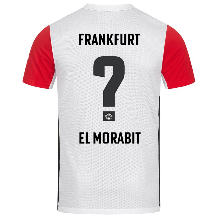 Danxen Kvinnor Anas El Morabit #0 Vit Röd Hemmatröja Matchtröjor 2024/25 Tröjor T-Tröja