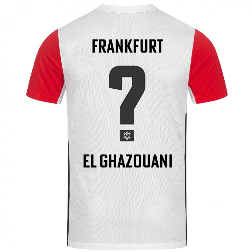 Danxen Kvinnor Anas El Ghazouani #0 Vit Röd Hemmatröja Matchtröjor 2024/25 Tröjor T-Tröja