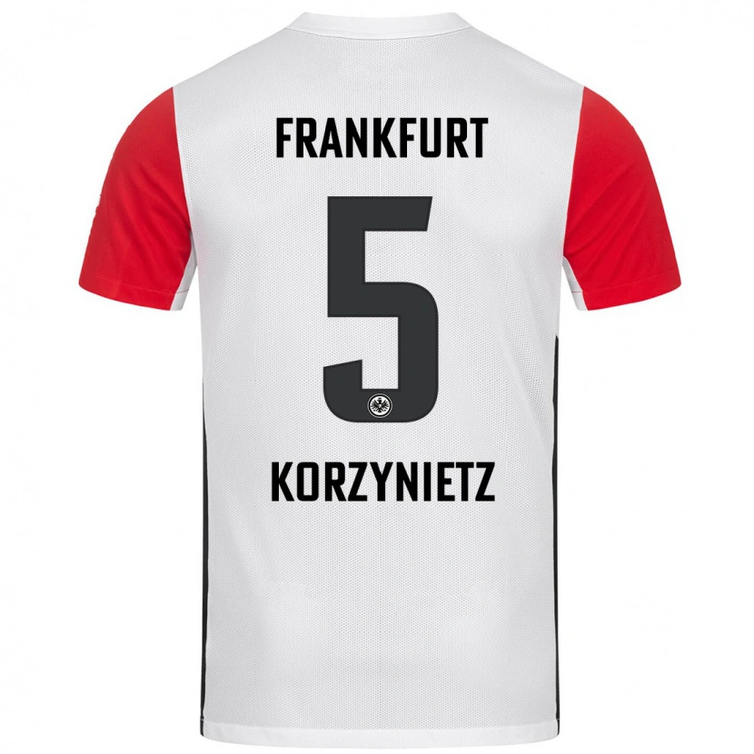 Danxen Kvinnor Jaden Korzynietz #5 Vit Röd Hemmatröja Matchtröjor 2024/25 Tröjor T-Tröja