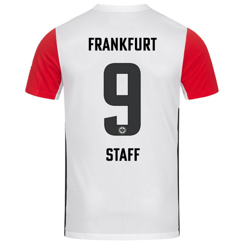 Danxen Kvinnor Alexander Staff #9 Vit Röd Hemmatröja Matchtröjor 2024/25 Tröjor T-Tröja