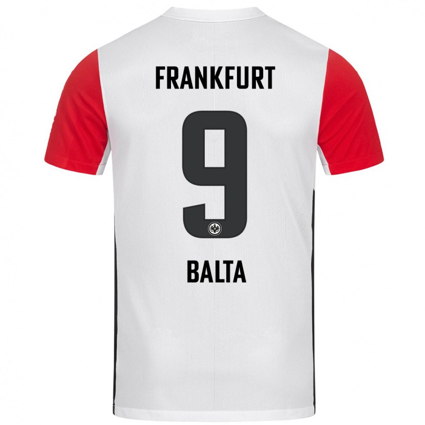 Danxen Kvinnor Sahin Balta #9 Vit Röd Hemmatröja Matchtröjor 2024/25 Tröjor T-Tröja