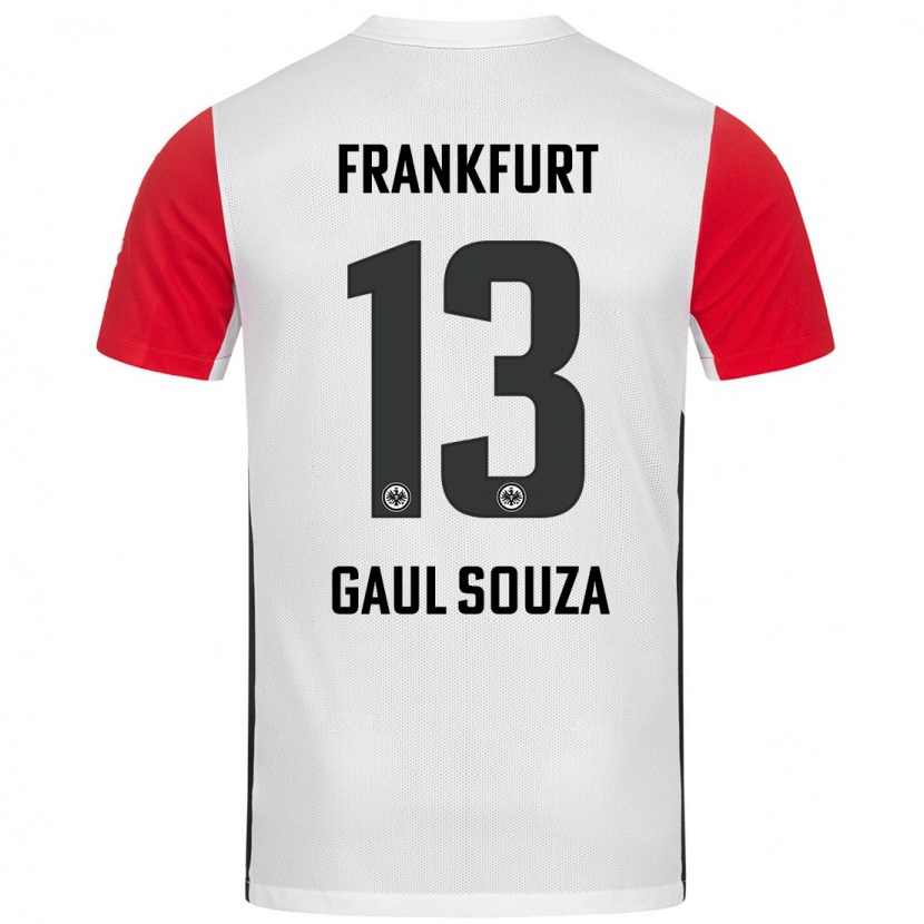Danxen Kvinnor Alessandro Gaul Souza #13 Vit Röd Hemmatröja Matchtröjor 2024/25 Tröjor T-Tröja