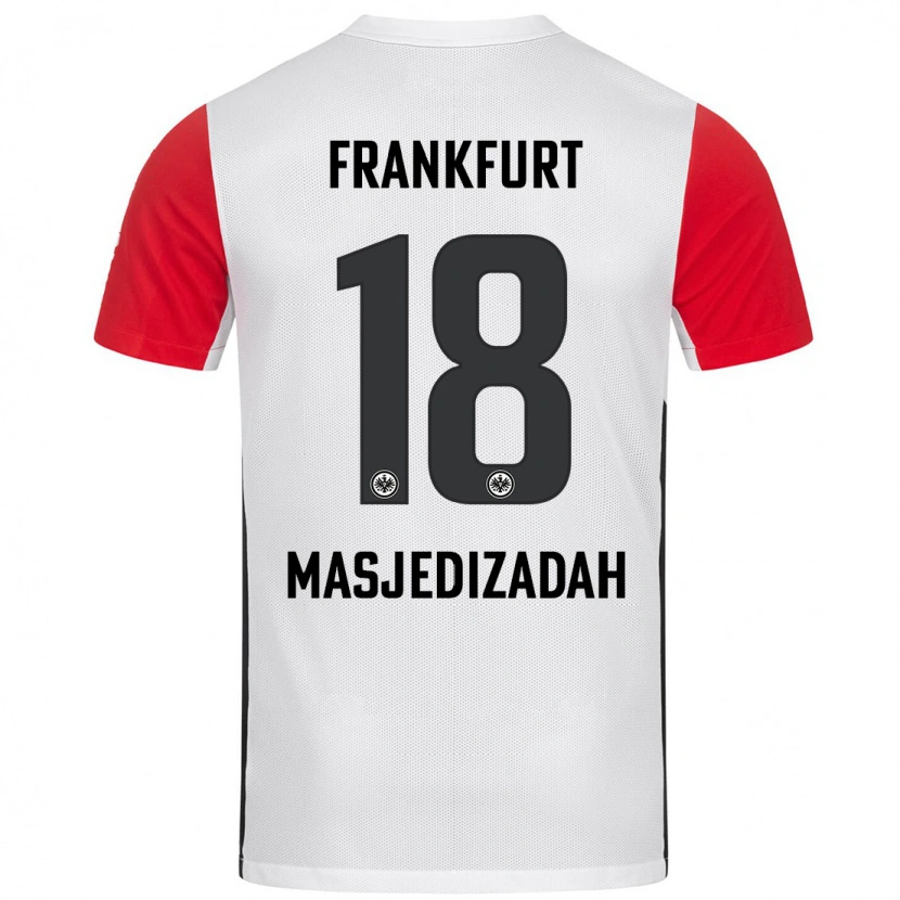 Danxen Kvinnor Abolfazl Masjedizadah #18 Vit Röd Hemmatröja Matchtröjor 2024/25 Tröjor T-Tröja