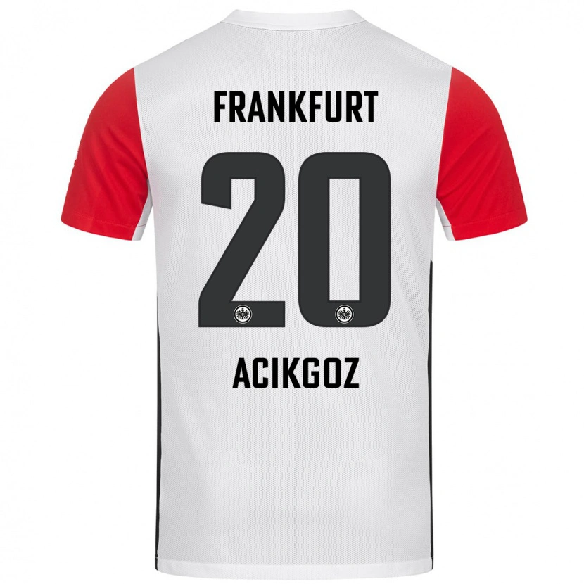 Danxen Kvinnor İlayda Açıkgöz #20 Vit Röd Hemmatröja Matchtröjor 2024/25 Tröjor T-Tröja
