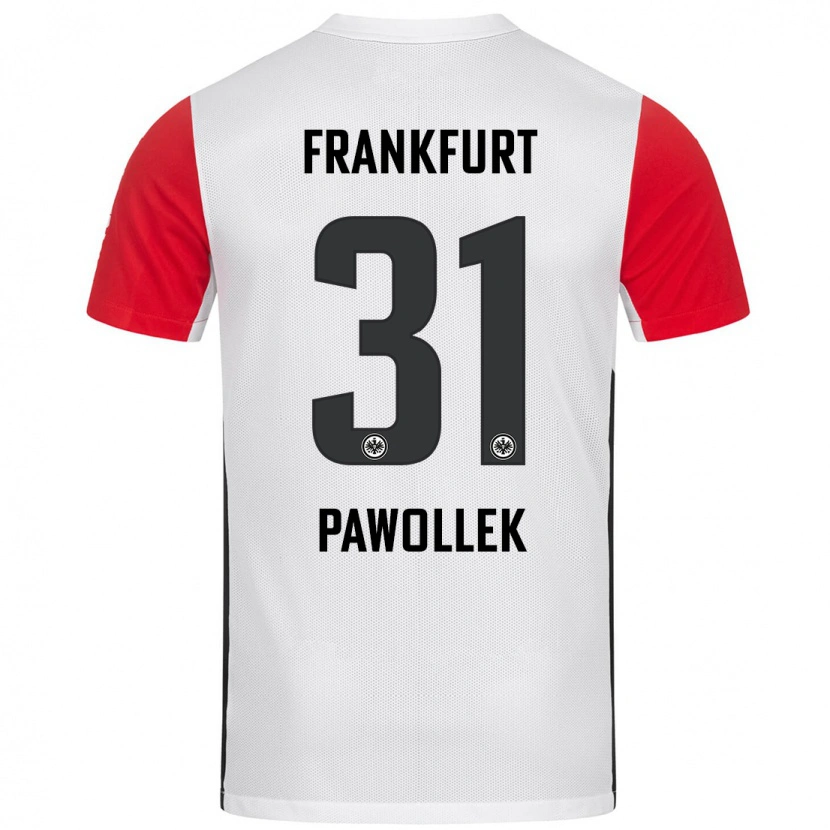 Danxen Kvinnor Tanja Pawollek #31 Vit Röd Hemmatröja Matchtröjor 2024/25 Tröjor T-Tröja
