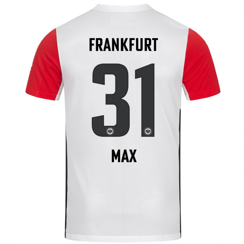 Danxen Kvinnor Philipp Max #31 Vit Röd Hemmatröja Matchtröjor 2024/25 Tröjor T-Tröja