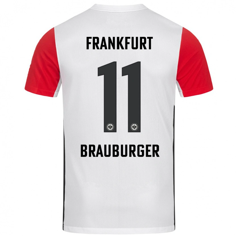 Danxen Kvinnor Maximilian Brauburger #11 Vit Röd Hemmatröja Matchtröjor 2024/25 Tröjor T-Tröja