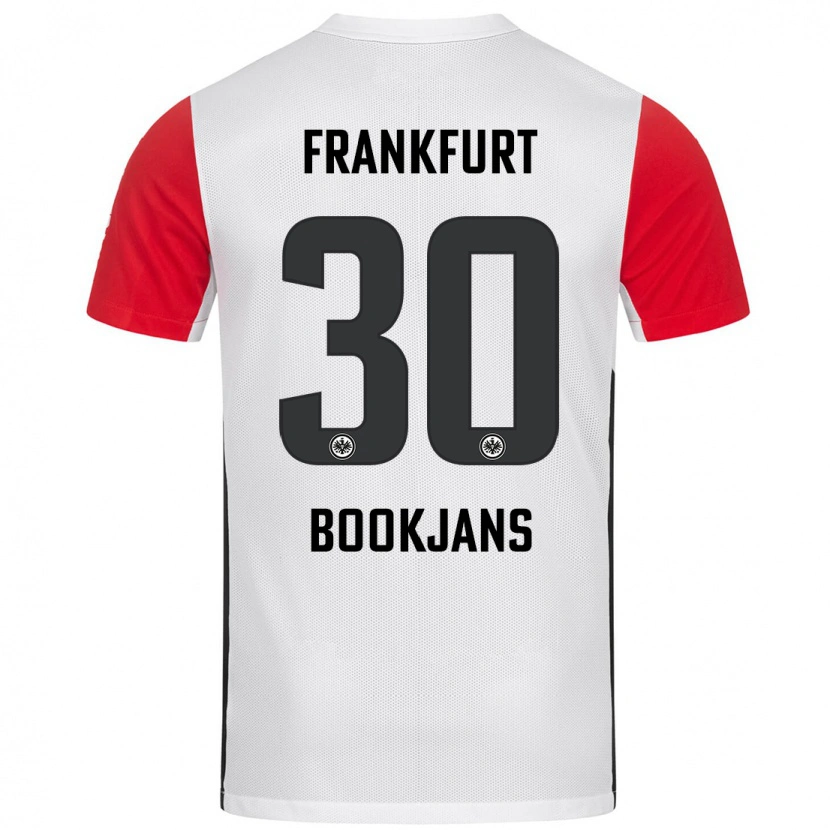Danxen Kvinnor Jakob Bookjans #30 Vit Röd Hemmatröja Matchtröjor 2024/25 Tröjor T-Tröja