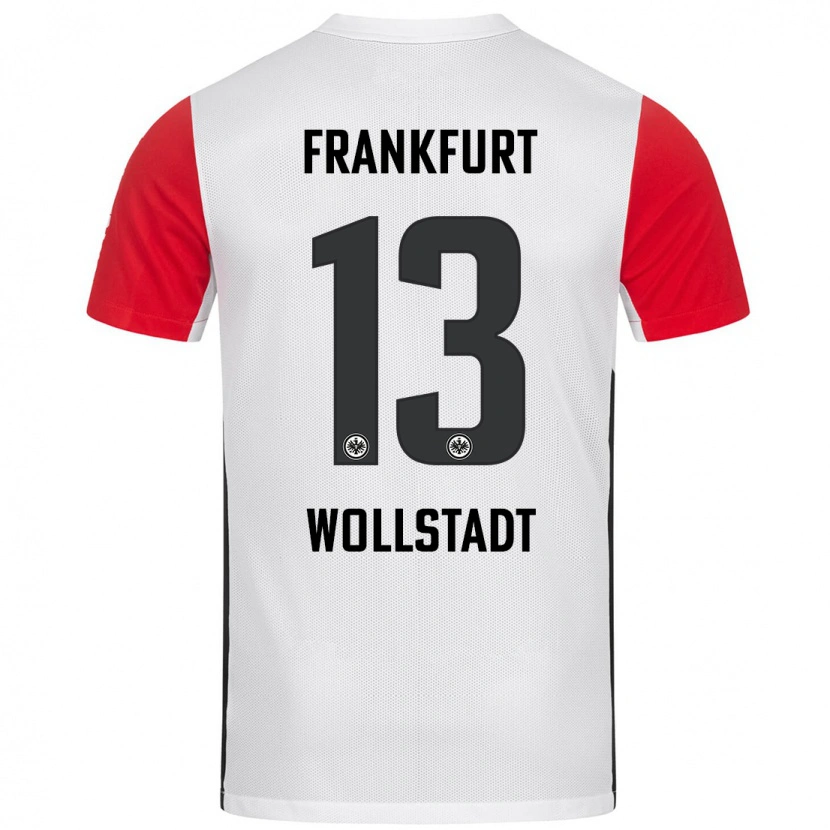 Danxen Kvinnor Fabio Wollstadt #13 Vit Röd Hemmatröja Matchtröjor 2024/25 Tröjor T-Tröja