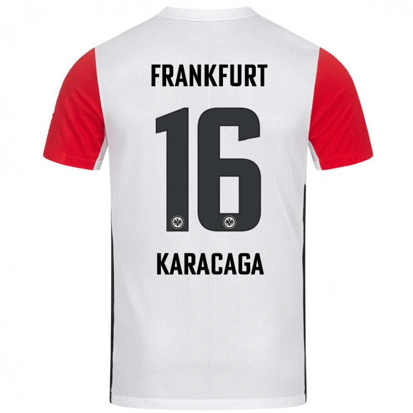 Danxen Kvinnor Tom Karacaga #16 Vit Röd Hemmatröja Matchtröjor 2024/25 Tröjor T-Tröja