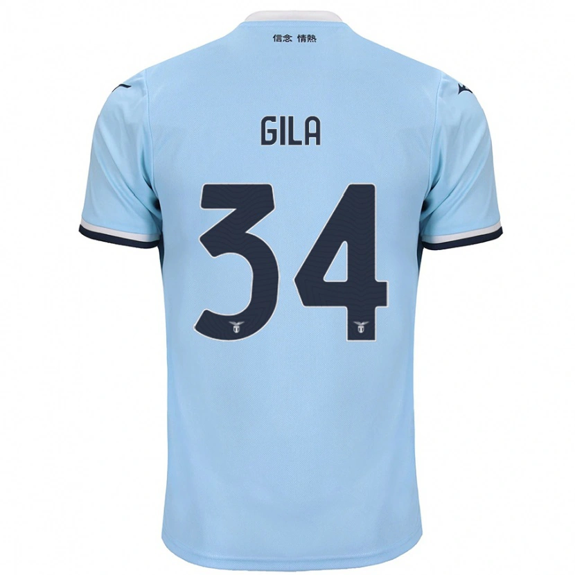 Danxen Kvinnor Mario Gila #34 Blå Hemmatröja Matchtröjor 2024/25 Tröjor T-Tröja