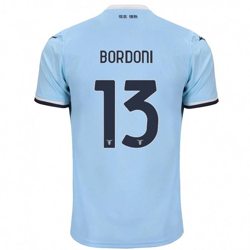 Danxen Kvinnor Tommaso Bordoni #13 Blå Hemmatröja Matchtröjor 2024/25 Tröjor T-Tröja