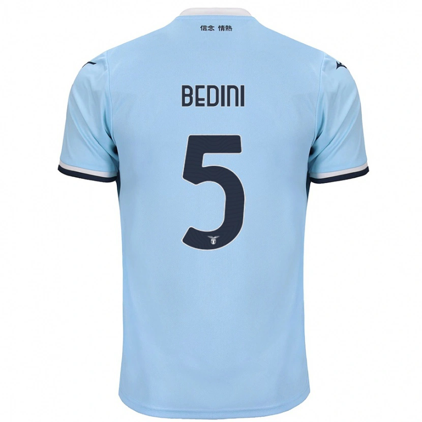 Danxen Kvinnor Filippo Bedini #5 Blå Hemmatröja Matchtröjor 2024/25 Tröjor T-Tröja