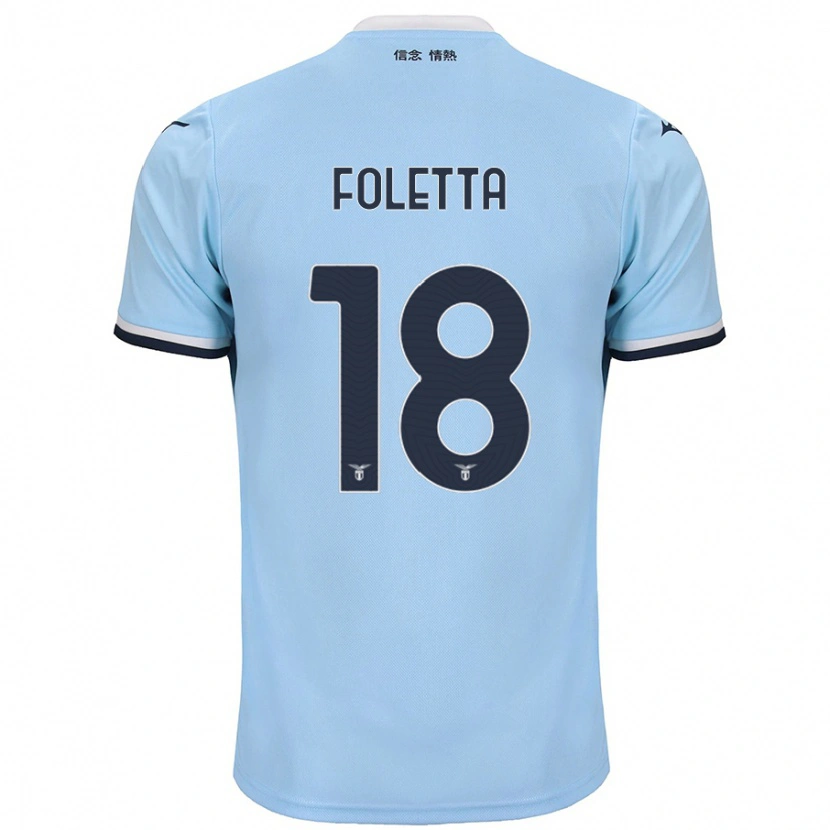 Danxen Kvinnor Isabella Foletta #18 Blå Hemmatröja Matchtröjor 2024/25 Tröjor T-Tröja
