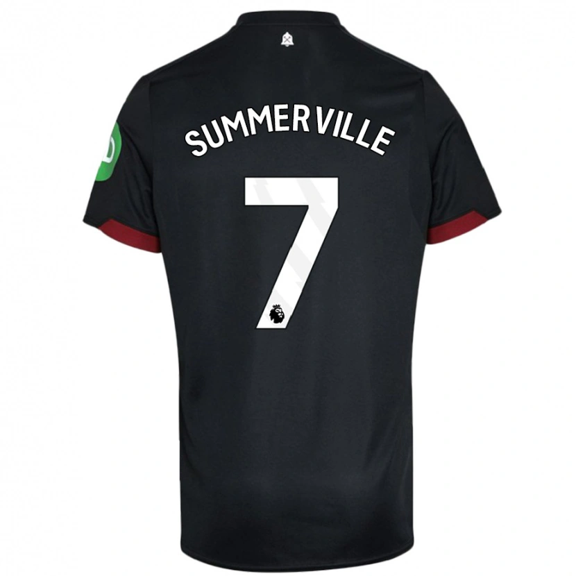 Danxen Kvinnor Crysencio Summerville #7 Svart Vit Bortatröja Matchtröjor 2024/25 Tröjor T-Tröja