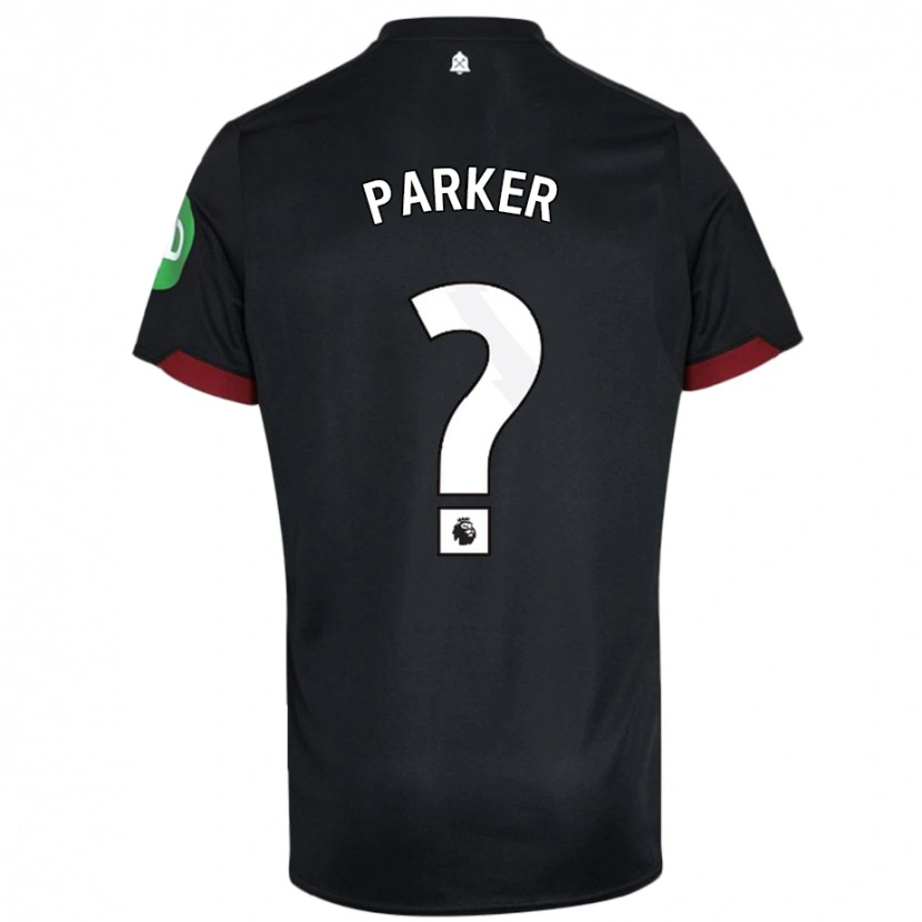 Danxen Kvinnor Xavier Parker #0 Svart Vit Bortatröja Matchtröjor 2024/25 Tröjor T-Tröja