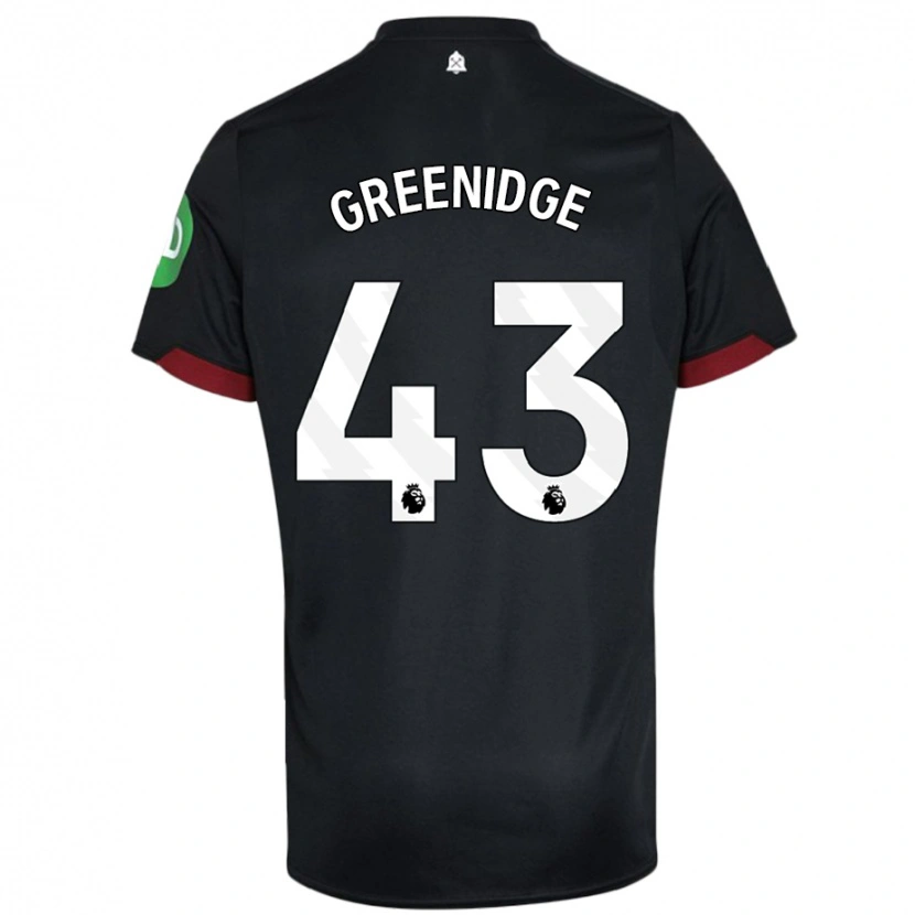 Danxen Kvinnor Will Greenidge #43 Svart Vit Bortatröja Matchtröjor 2024/25 Tröjor T-Tröja