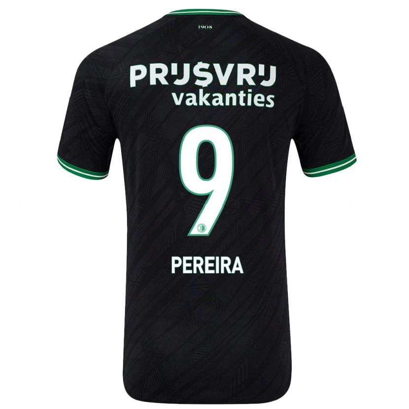 Danxen Kvinnor Danilo Pereira #9 Svart Grön Bortatröja Matchtröjor 2024/25 Tröjor T-Tröja