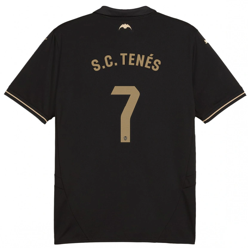 Danxen Kvinnor Sergi Canós #7 Svart Bortatröja Matchtröjor 2024/25 Tröjor T-Tröja
