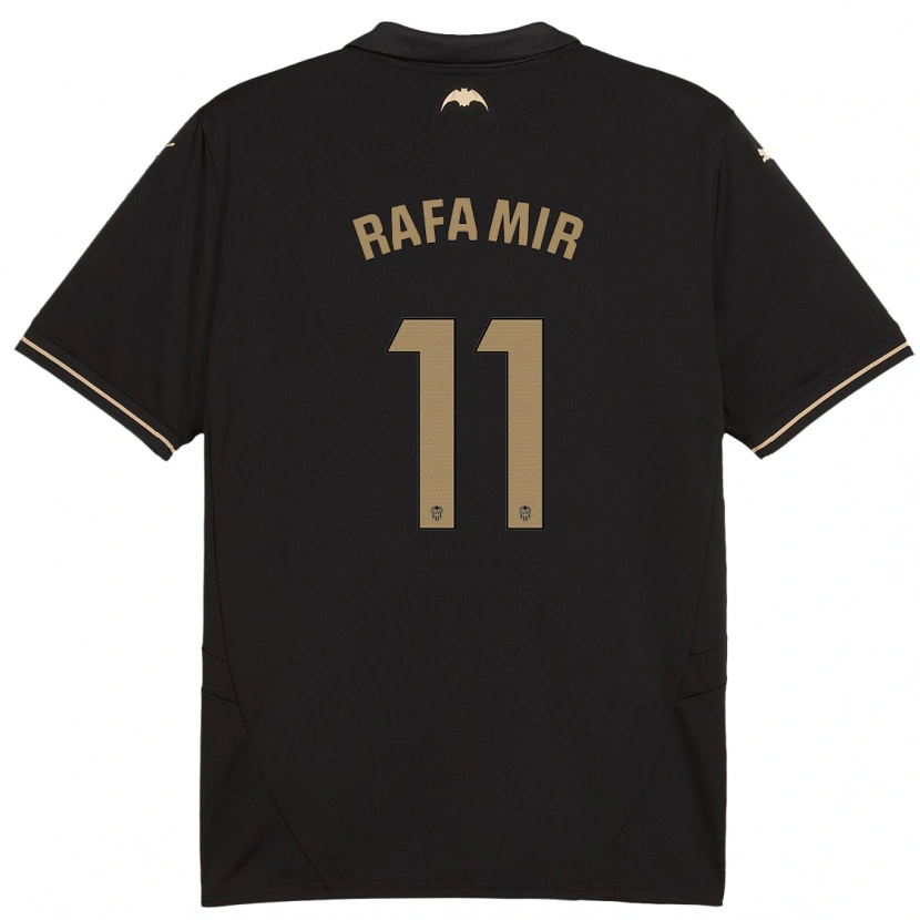 Danxen Kvinnor Rafa Mir #11 Svart Bortatröja Matchtröjor 2024/25 Tröjor T-Tröja